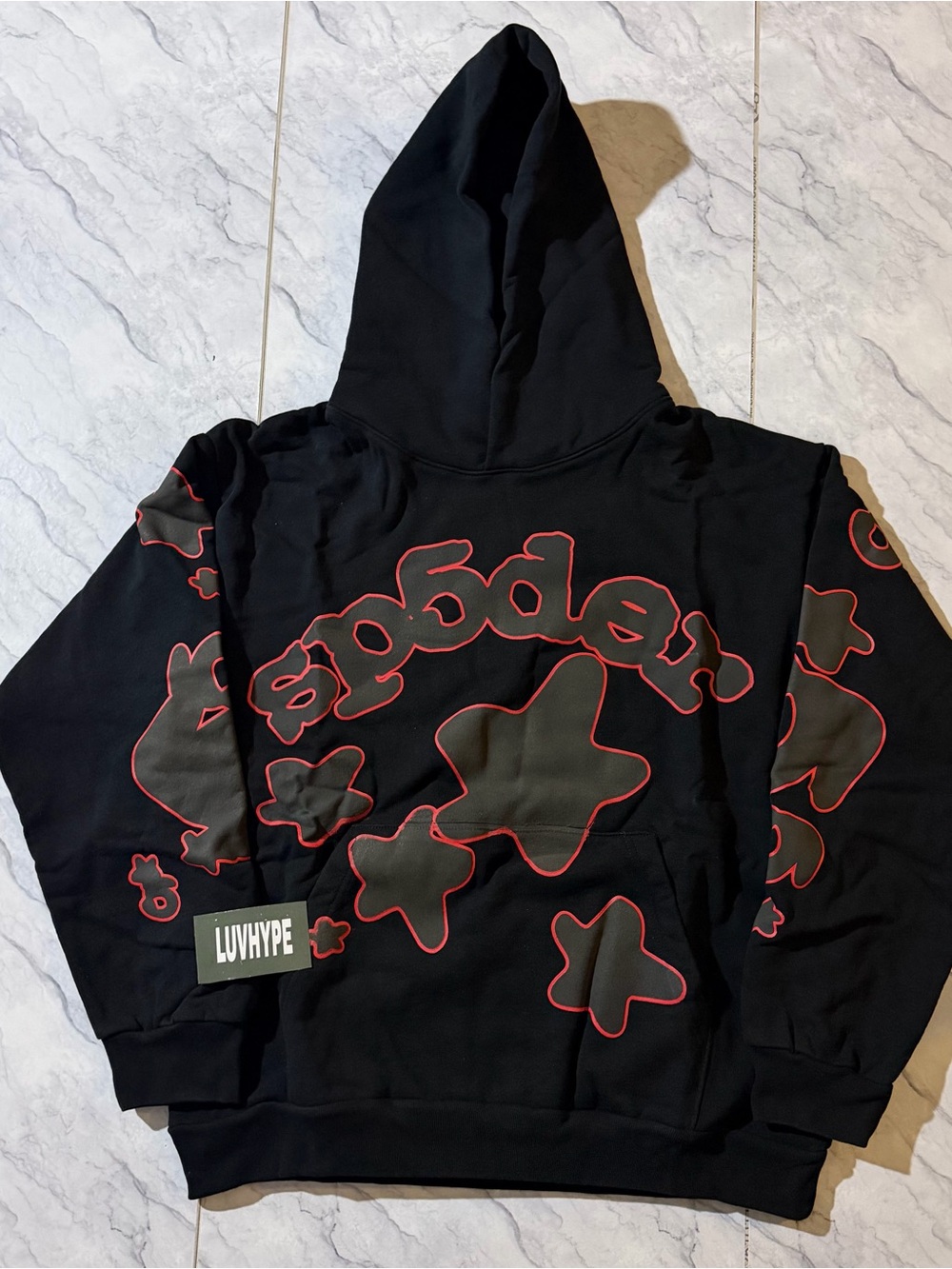 Sp5der Beluga Outline Hoodie